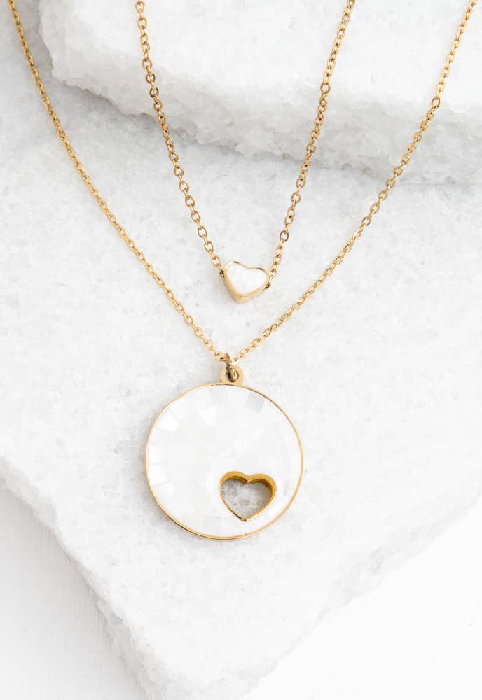 Journey Together Mother of Pearl Necklace Set