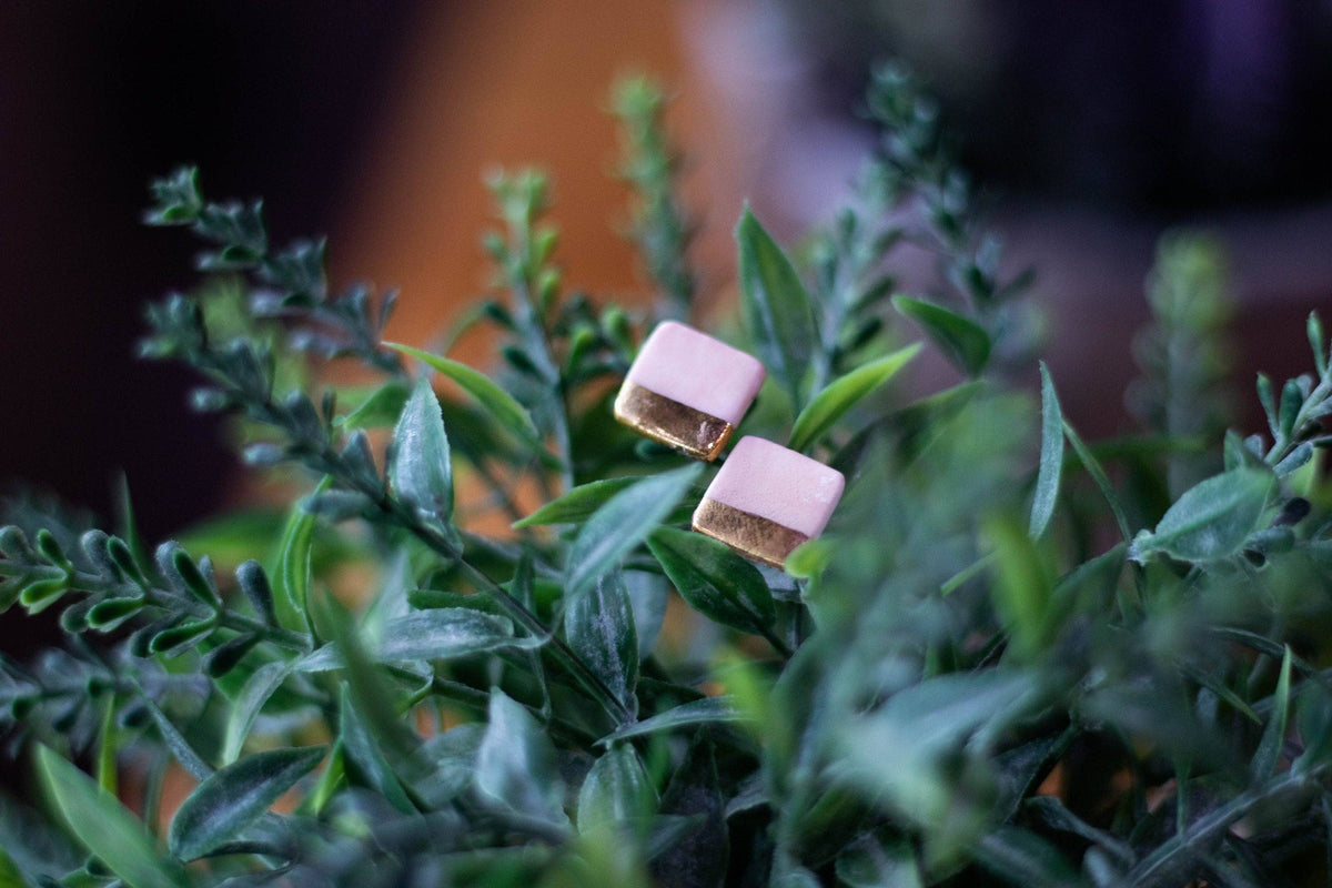 Shine Square Studs