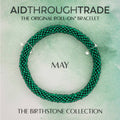 💎 May Roll-On® Birthstone Bracelet - Ideal Birthday Gift!