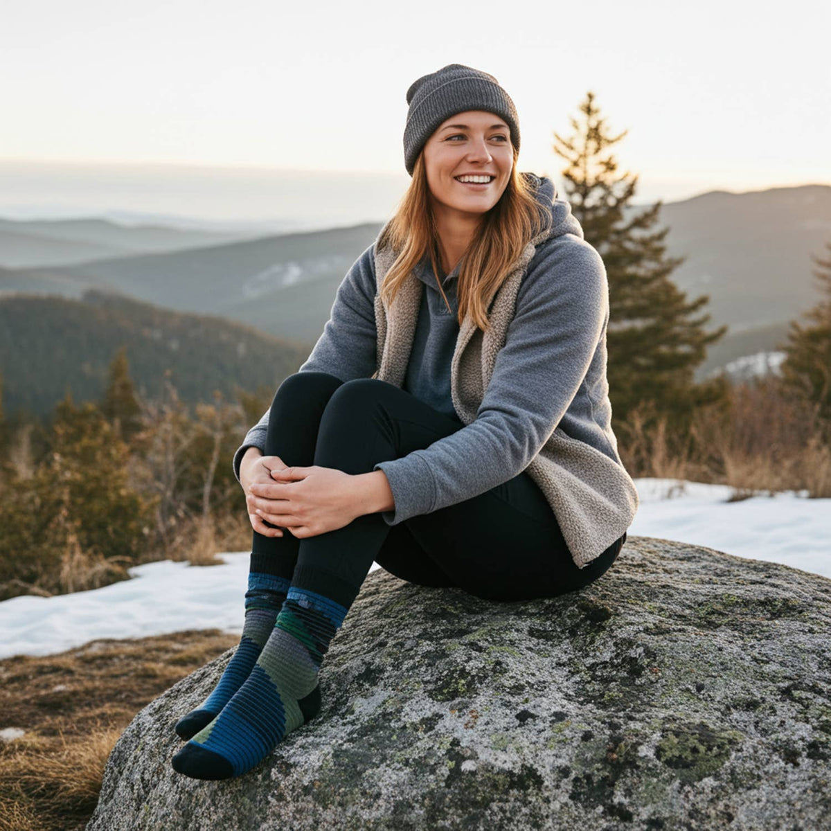 Alpaca Socks-Tetris-Everglade