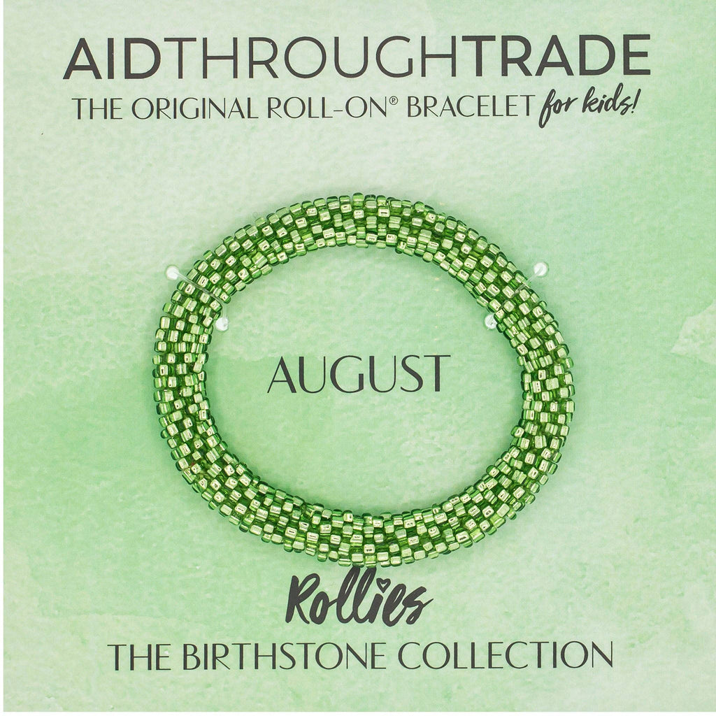 August Birthstone Rollies® for Kids - Birthday Bracelet