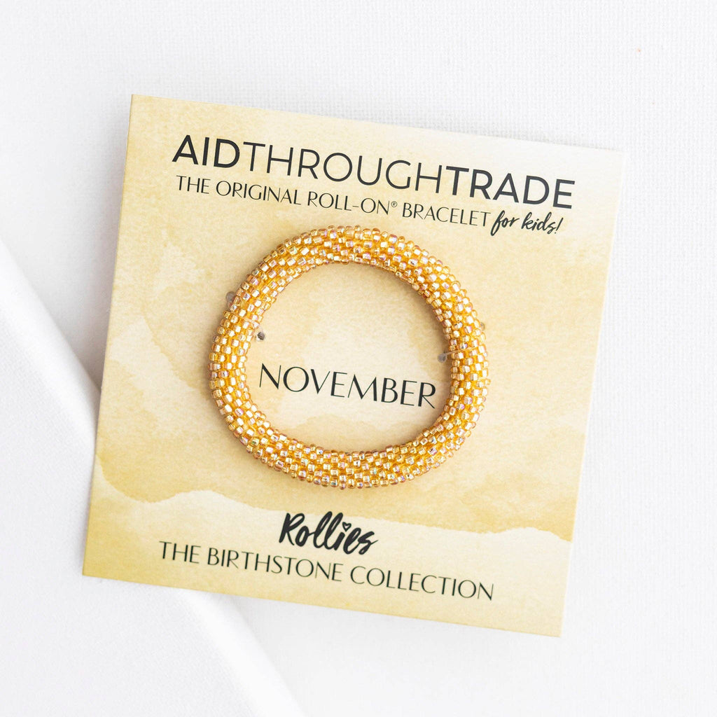 November Birthstone Rollies® for Kids - Birthday Bracelet
