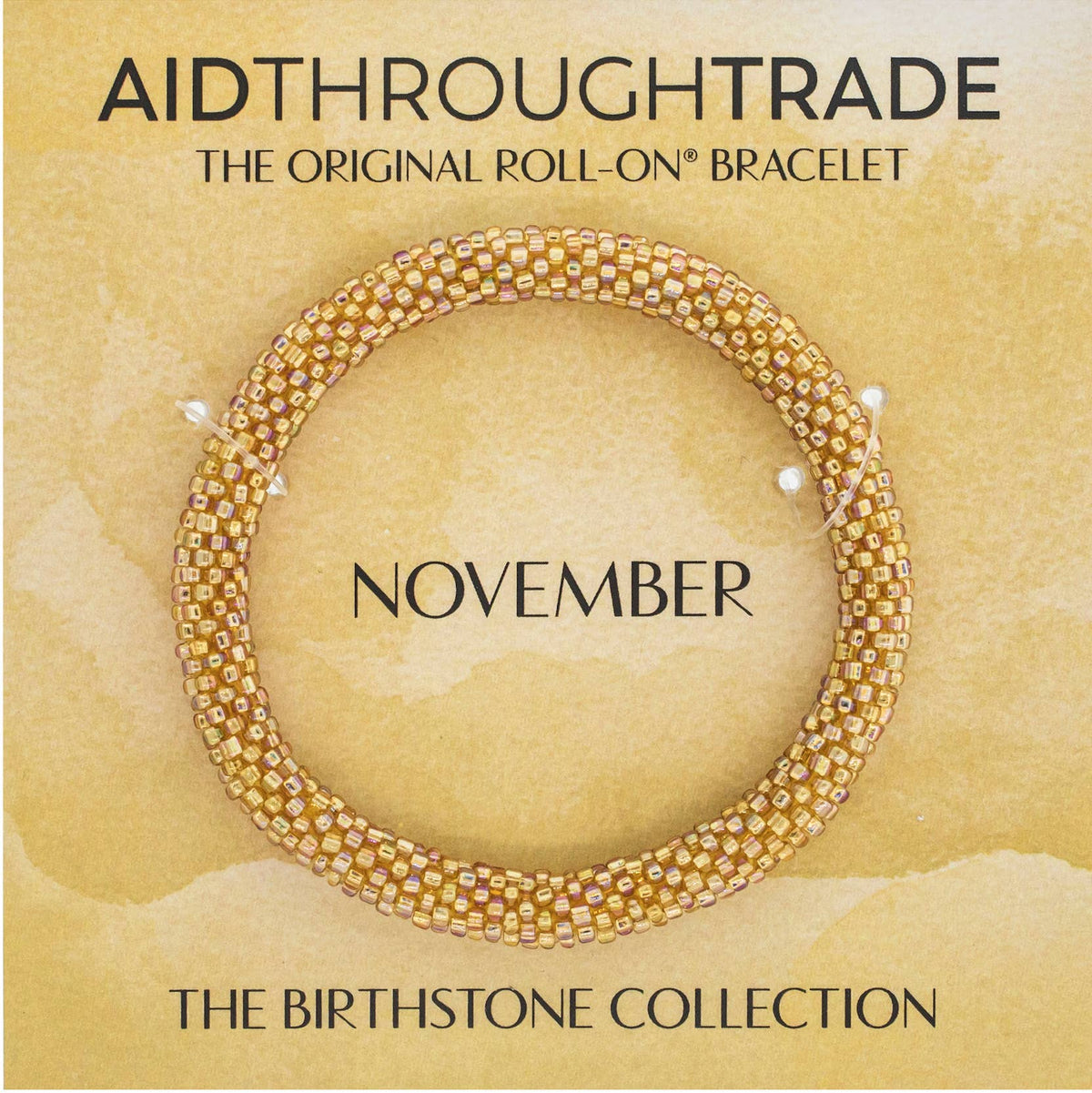 💎 November Birthstone Roll-On® Bracelet - Birthday Gift