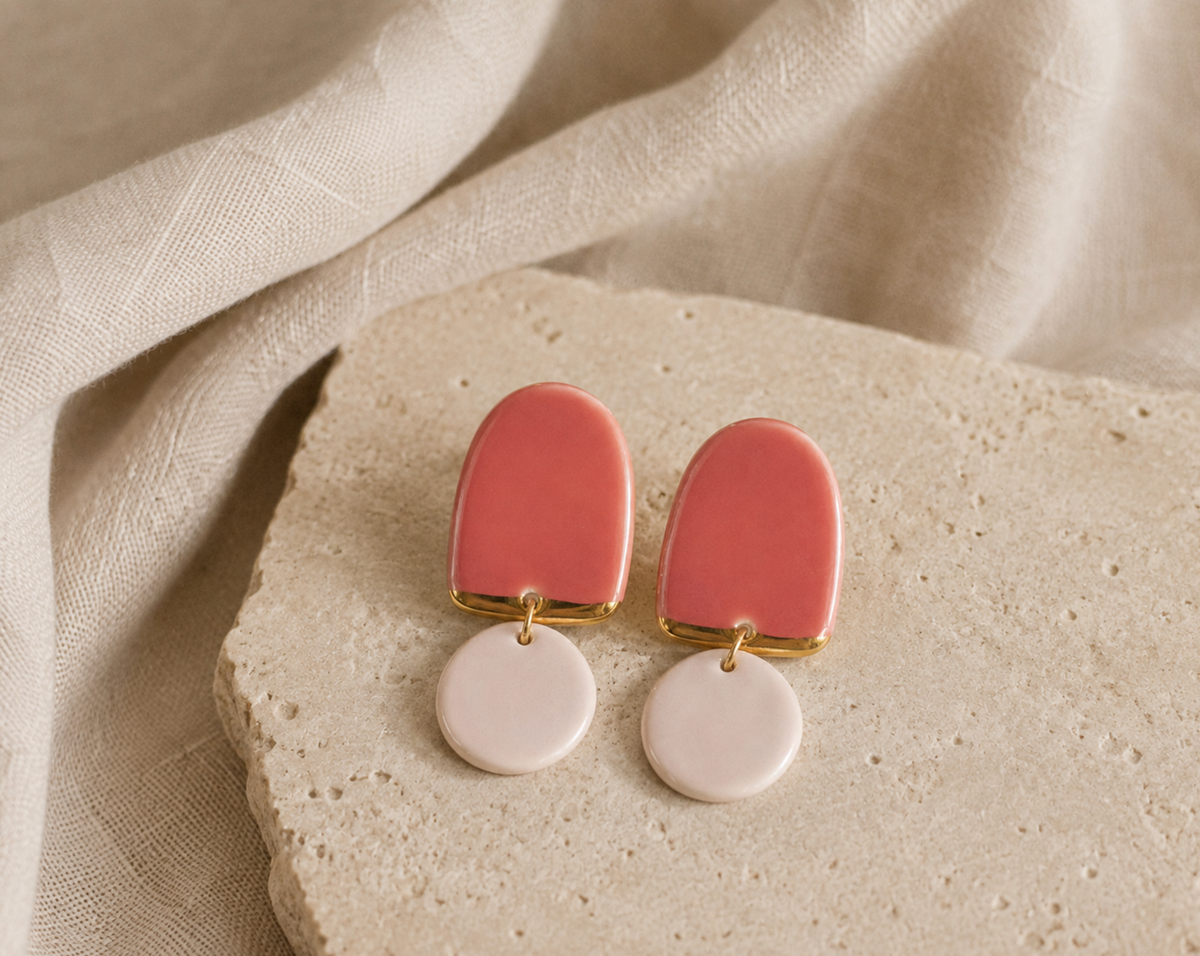 Tonal Two-Piece Midi Earrings