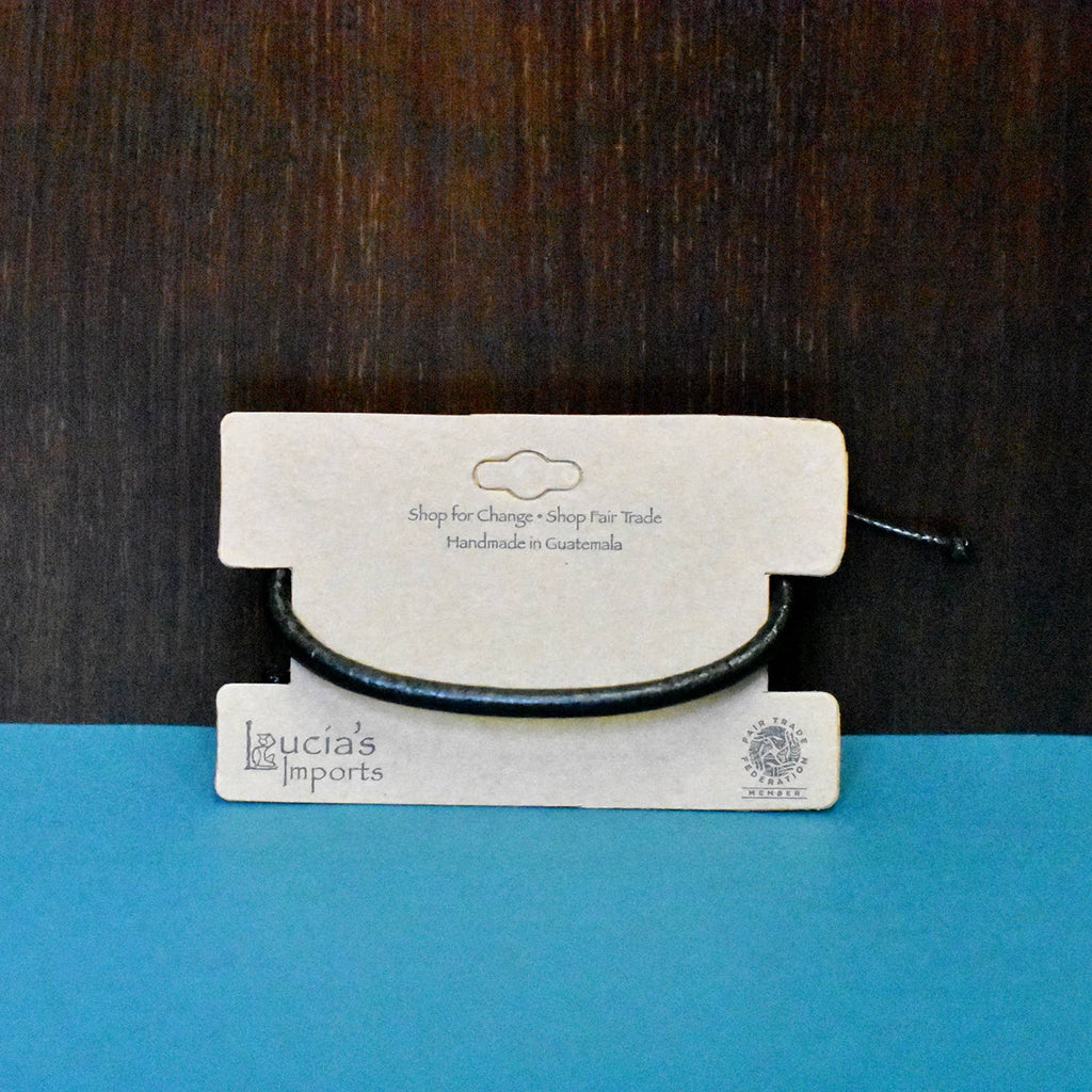 Black Leather Bracelet