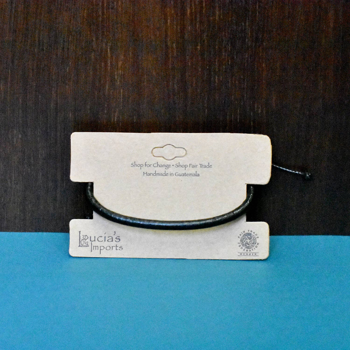 Black Leather Bracelet