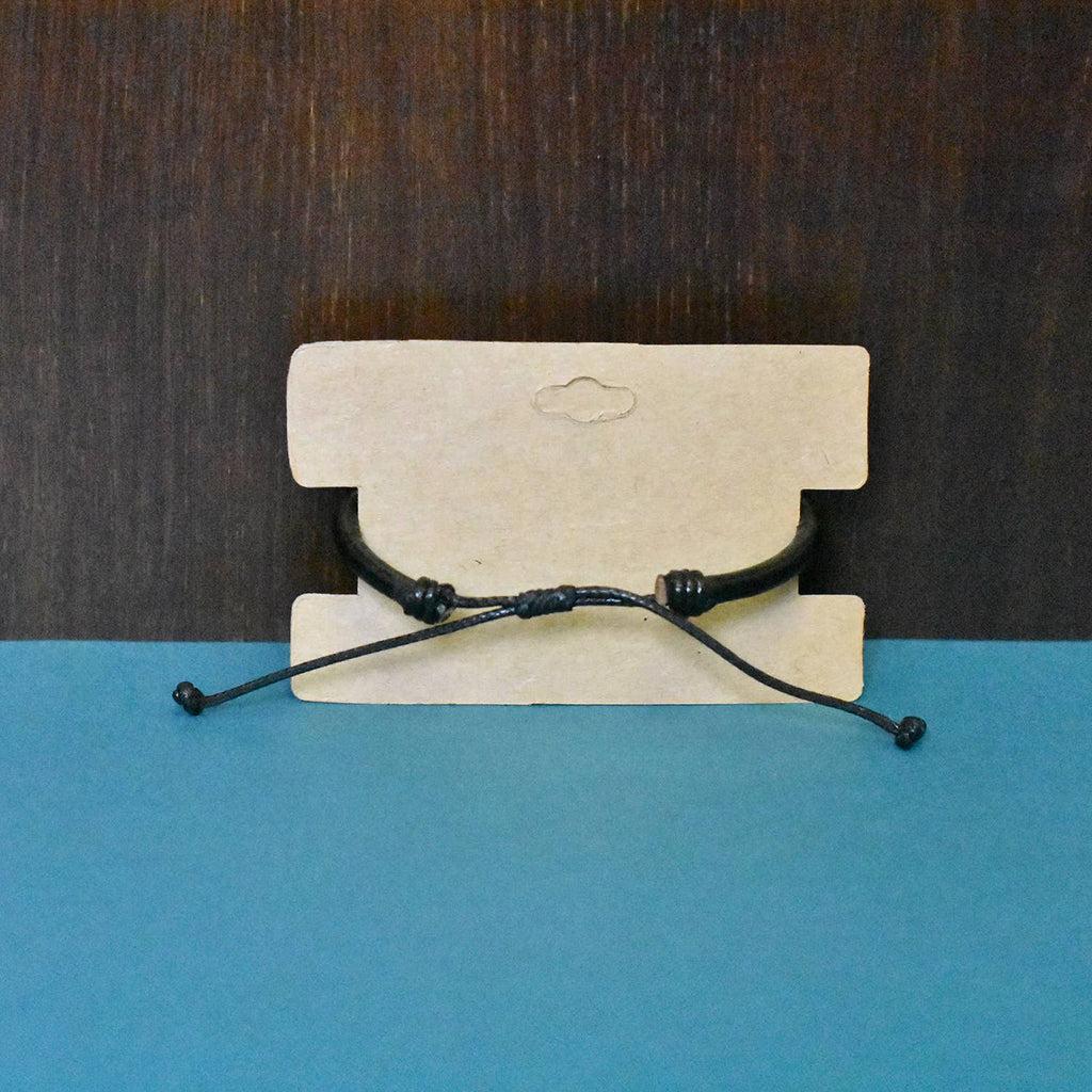 Black Leather Bracelet