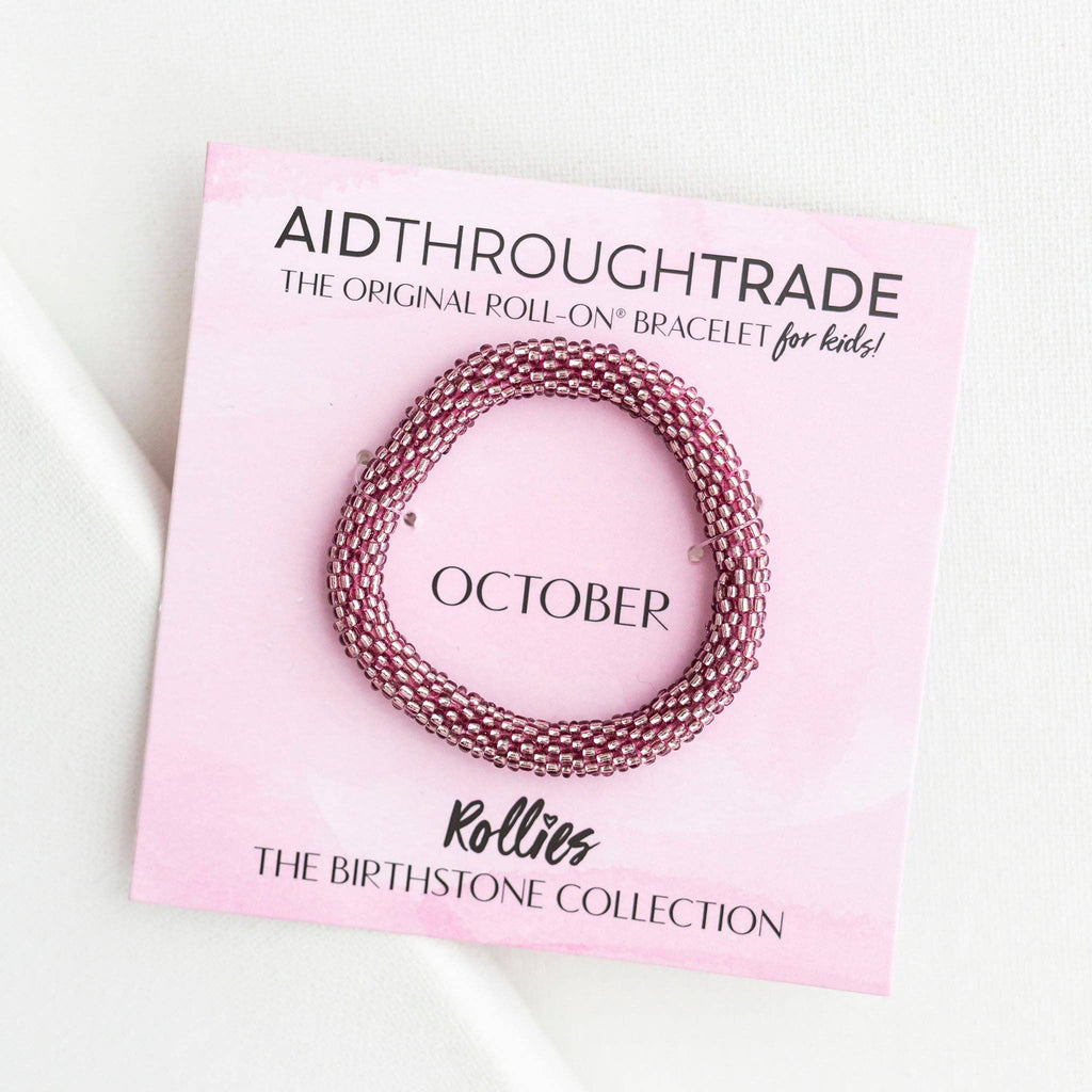 October Birthstone Rollies® for Kids - Birthday Bracelet