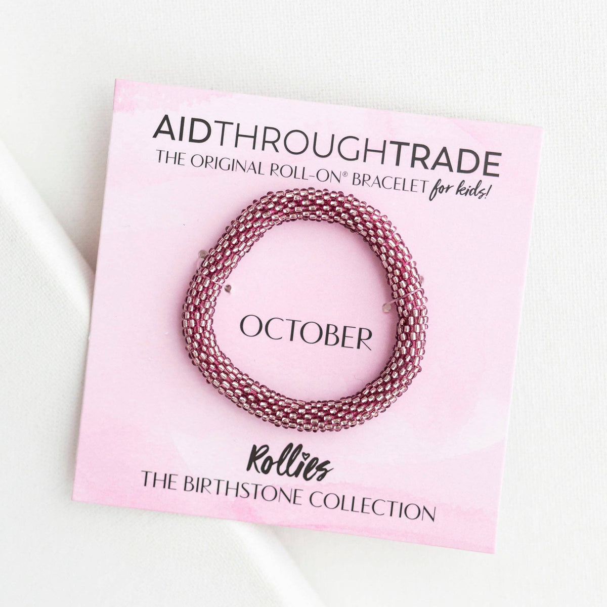 October Birthstone Rollies® for Kids - Birthday Bracelet