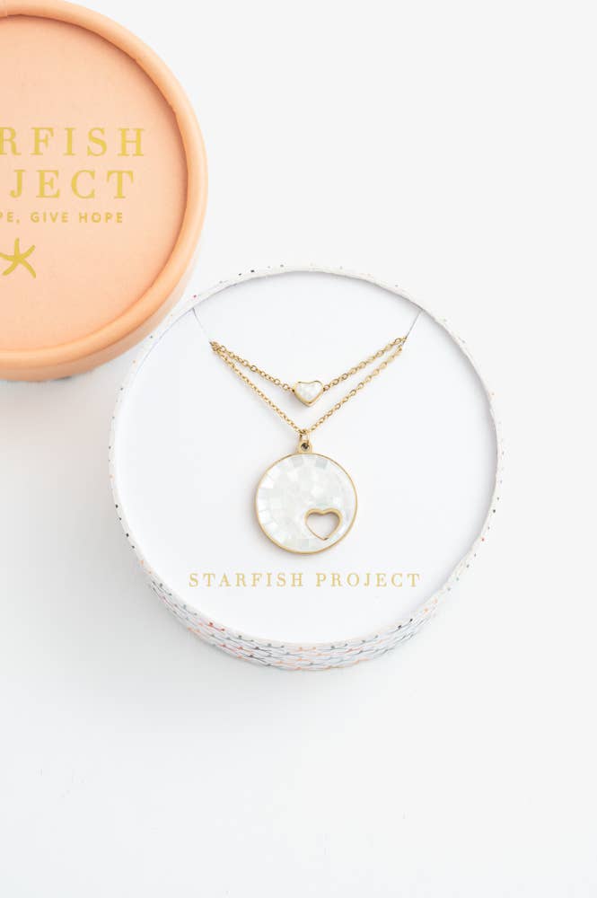 Journey Together Mother of Pearl Necklace Set