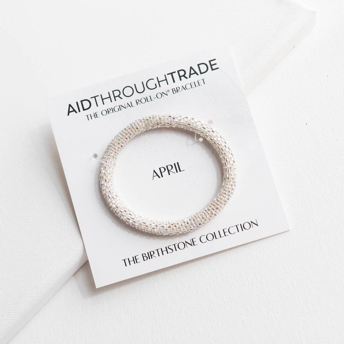 💎 April Roll-On® Birthstone Bracelet - Ideal Birthday Gift!