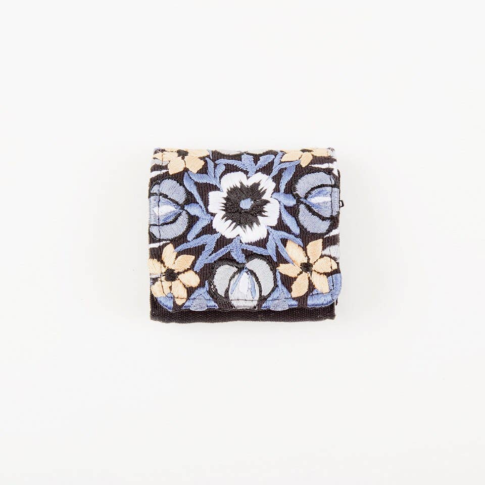 Embroidered Travel Jewelry Case