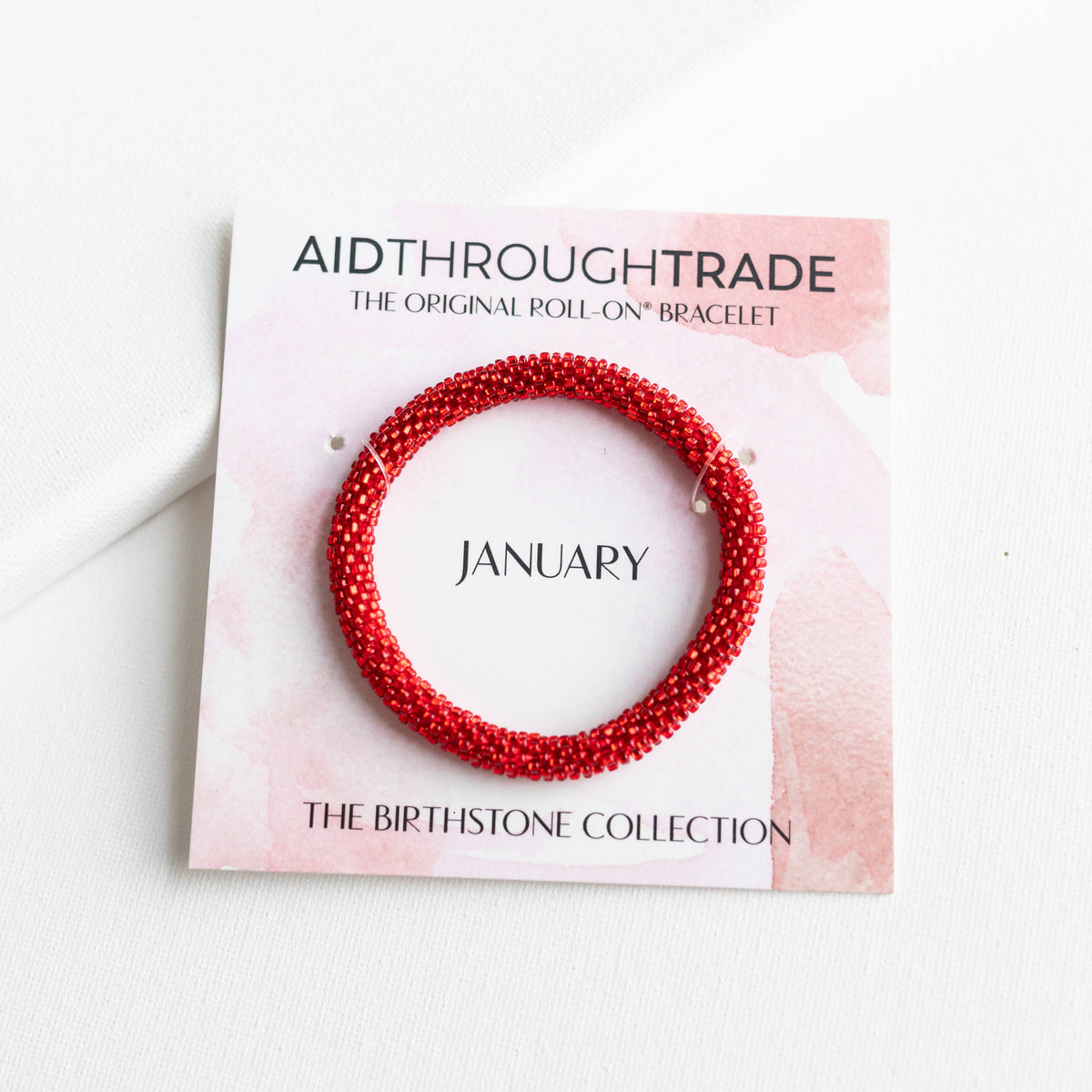 💎 January Birthstone Roll-On® Bracelet -Ideal Birthday Gift