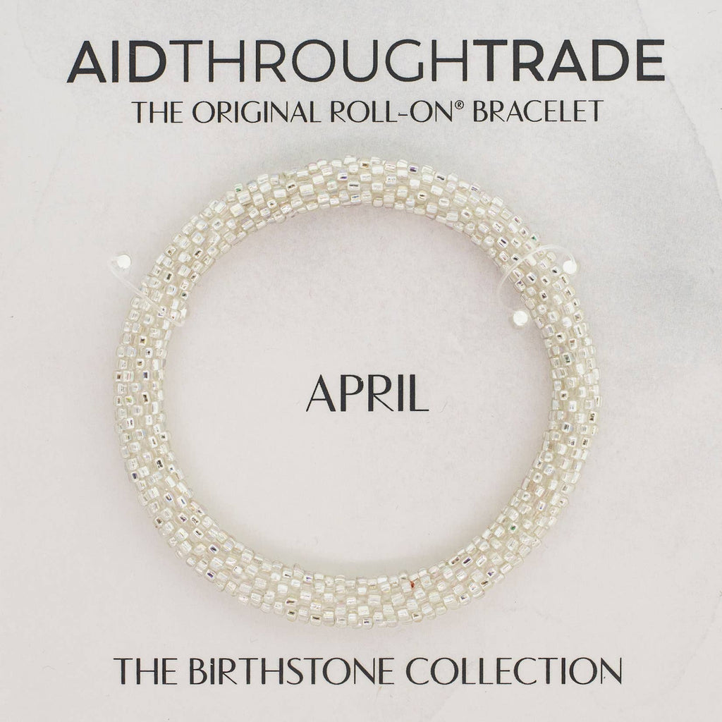 💎 April Roll-On® Birthstone Bracelet - Ideal Birthday Gift!
