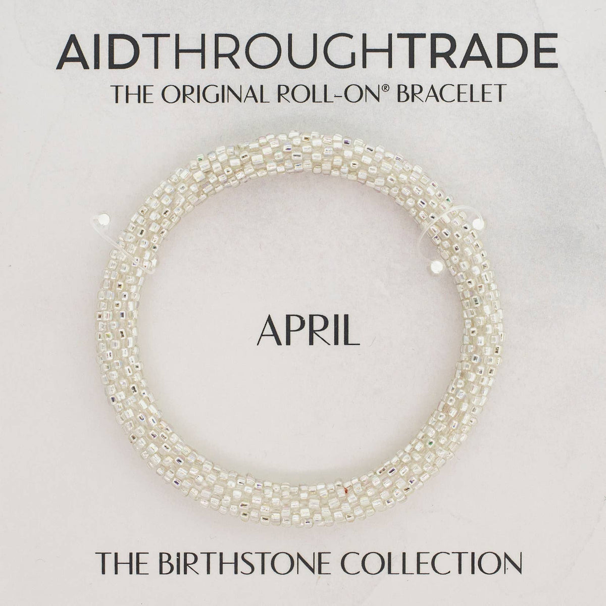 💎 April Roll-On® Birthstone Bracelet - Ideal Birthday Gift!