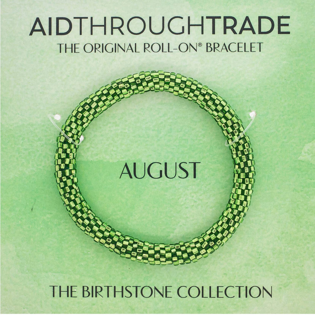 💎 August Birthstone Roll-On® Bracelet - Ideal Birthday Gift