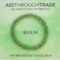 💎 August Birthstone Roll-On® Bracelet - Ideal Birthday Gift