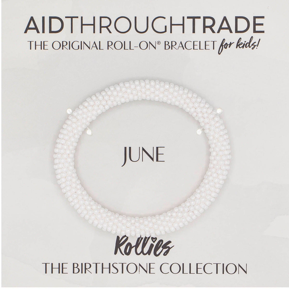 *NEW* June Birthstone Rollies® for Kids - Birthday Bracelet