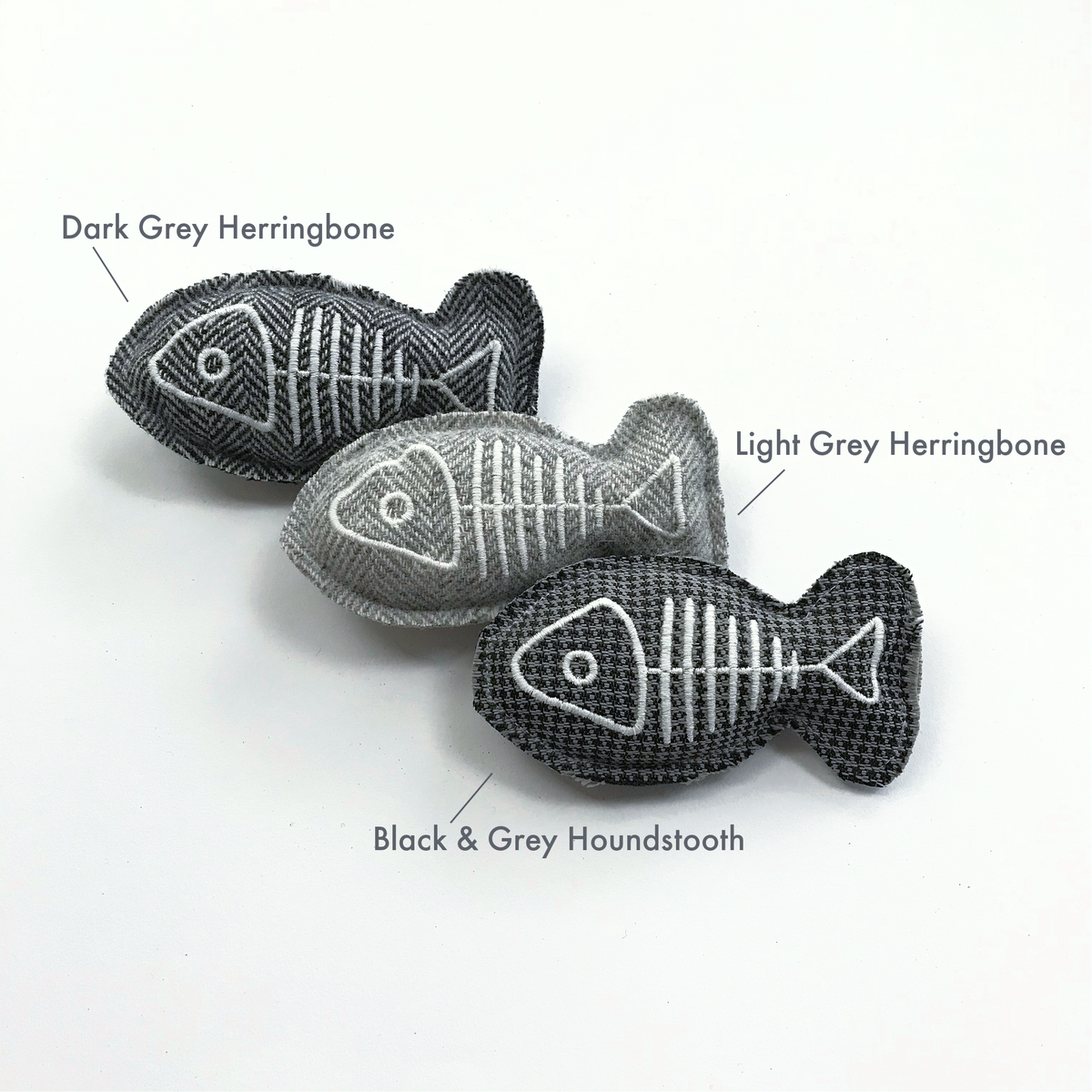 Grey Fish Catnip Toy