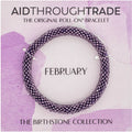 💎 February Birthstone Roll-On® Bracelet - Birthday Gift