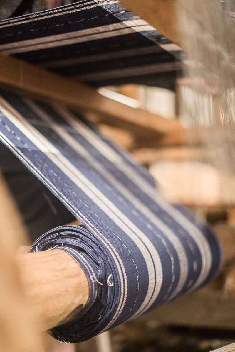 Oversized Woven Hand Towel in Indigo
