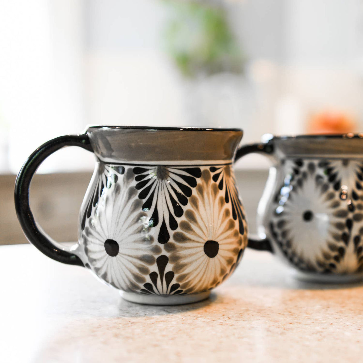 Gris Hand-Painted Ceramic Coffee Mug