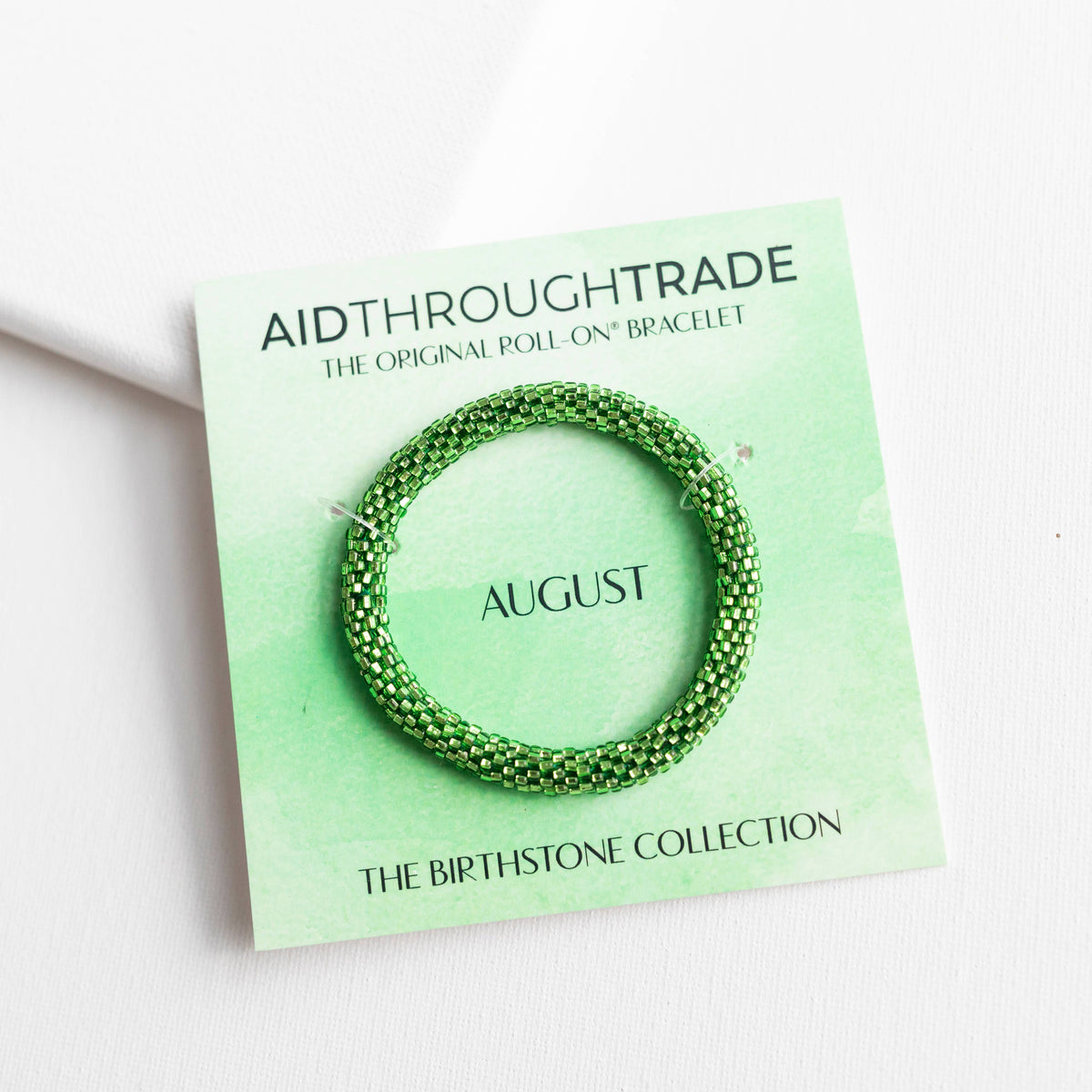 💎 August Birthstone Roll-On® Bracelet - Ideal Birthday Gift