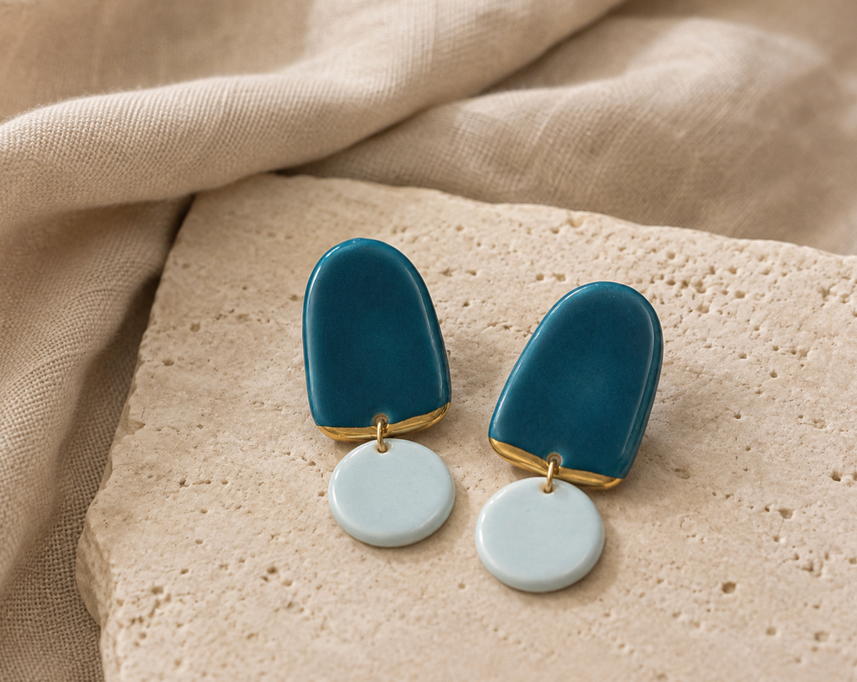 Tonal Two-Piece Midi Earrings