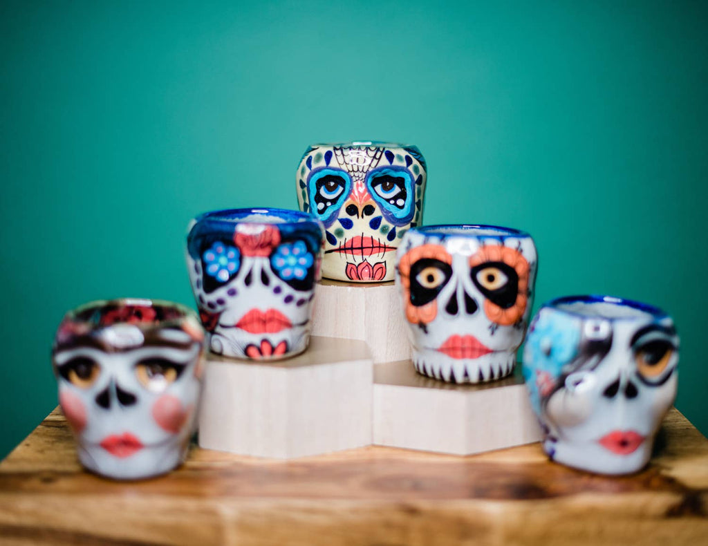 La Catrina Sugar Skull Skeleton Mug - Guatemala