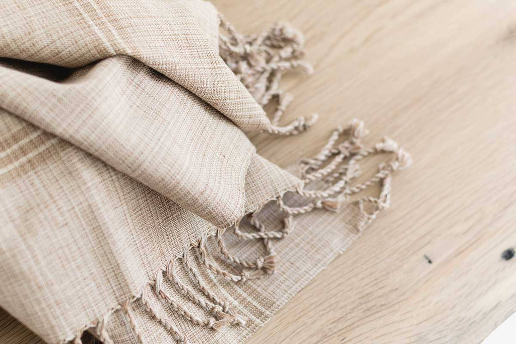 Oversized Woven Hand Towel in Desert