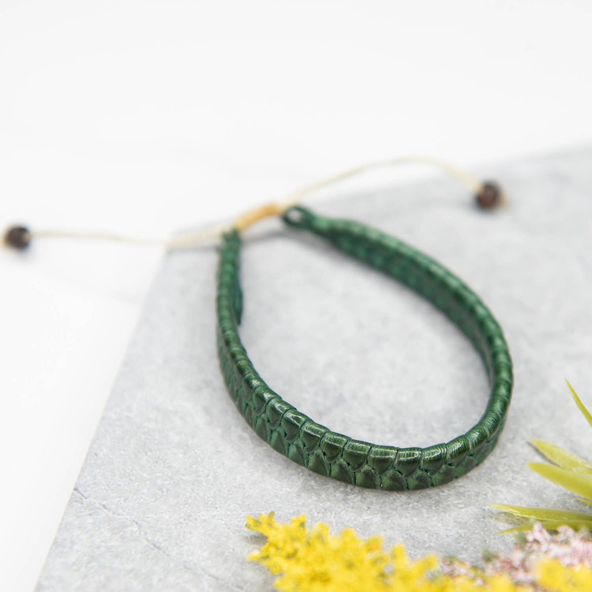 Large Braided Leather Bracelets