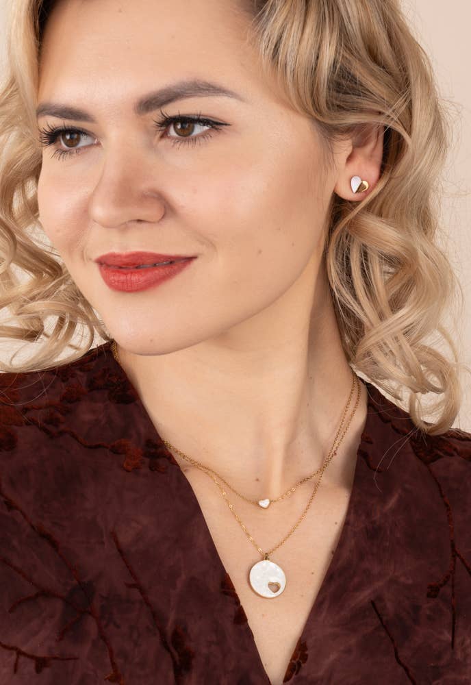 Journey Together Mother of Pearl Necklace Set