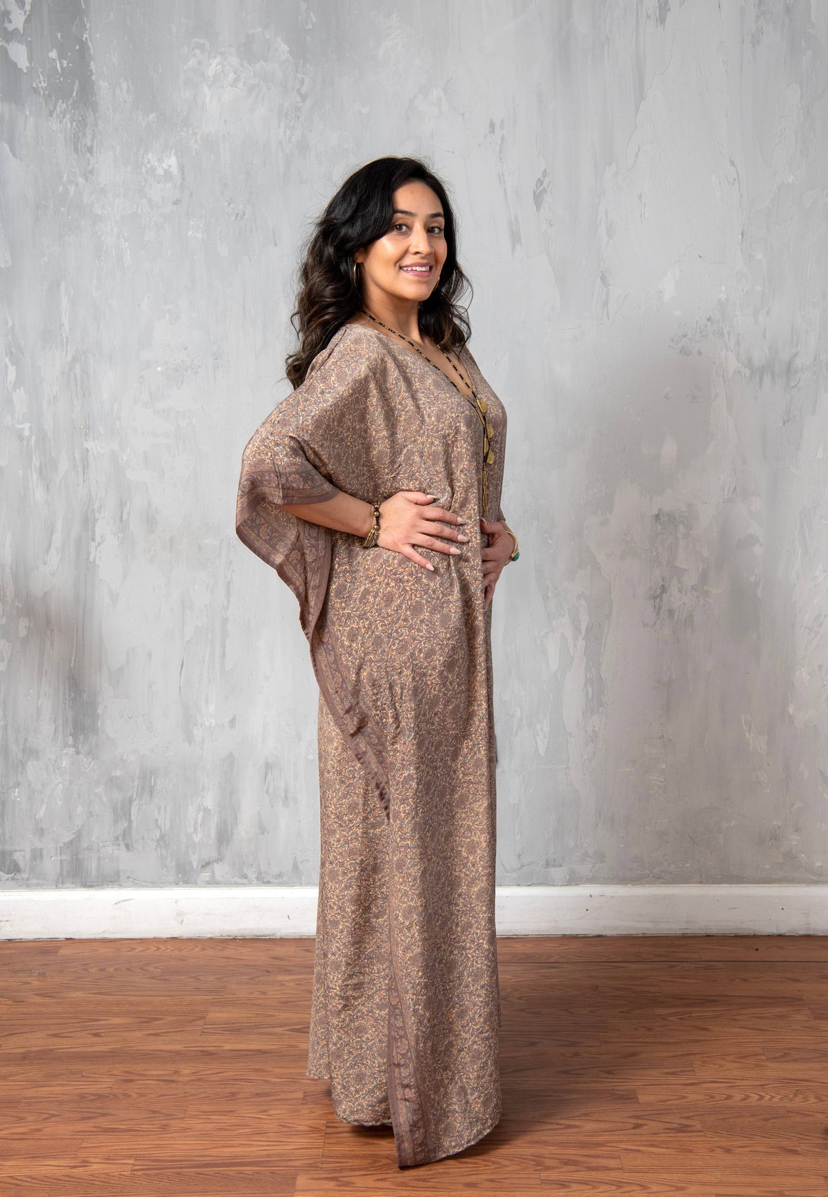 Sari Kaftan - Perfect Summer/Resort Wear!