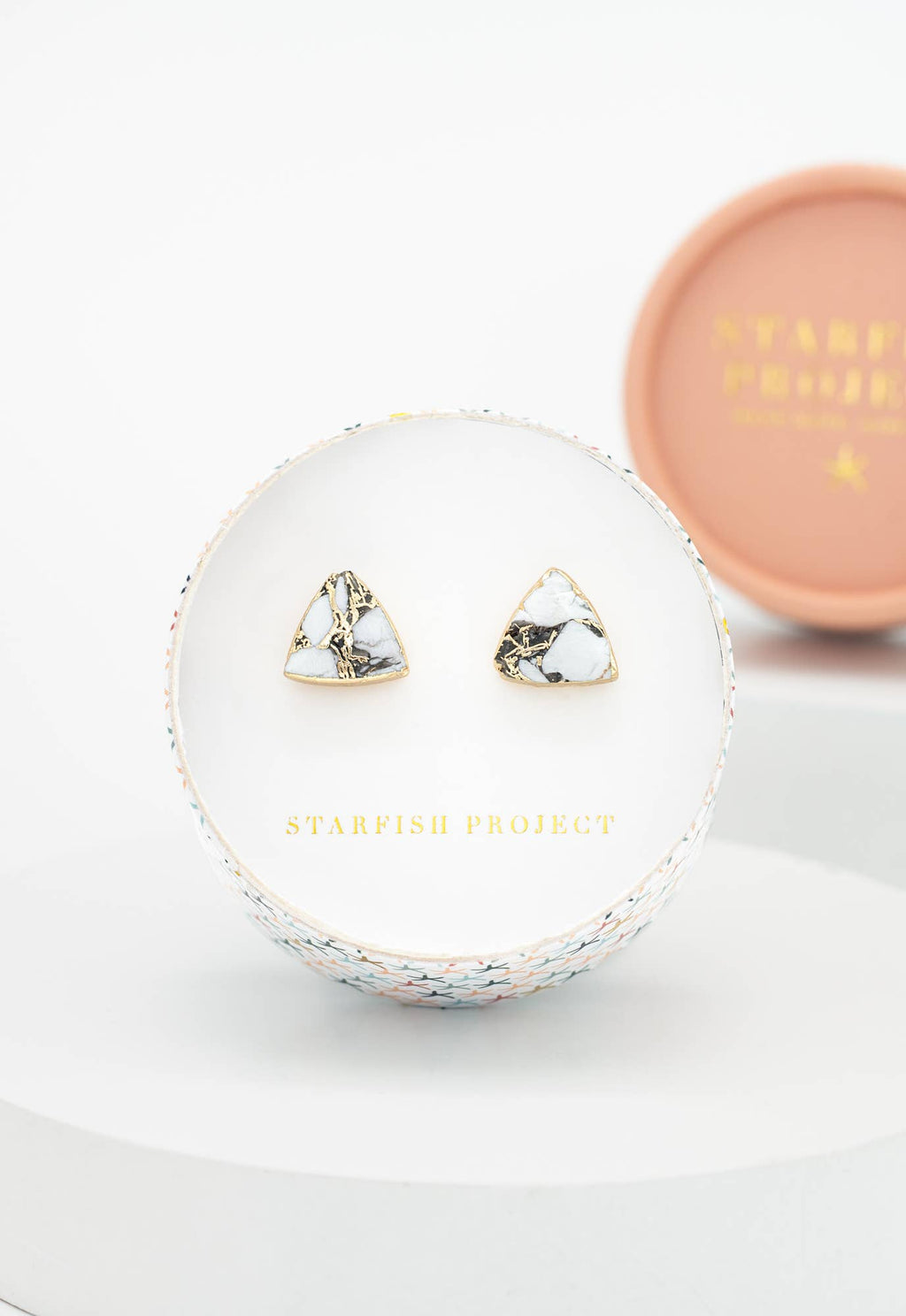 Haven Studs – White Turquoise