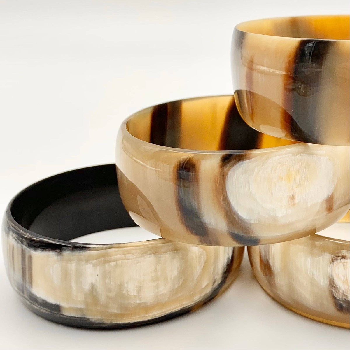 Wide Ankole Horn Bangle | Uganda