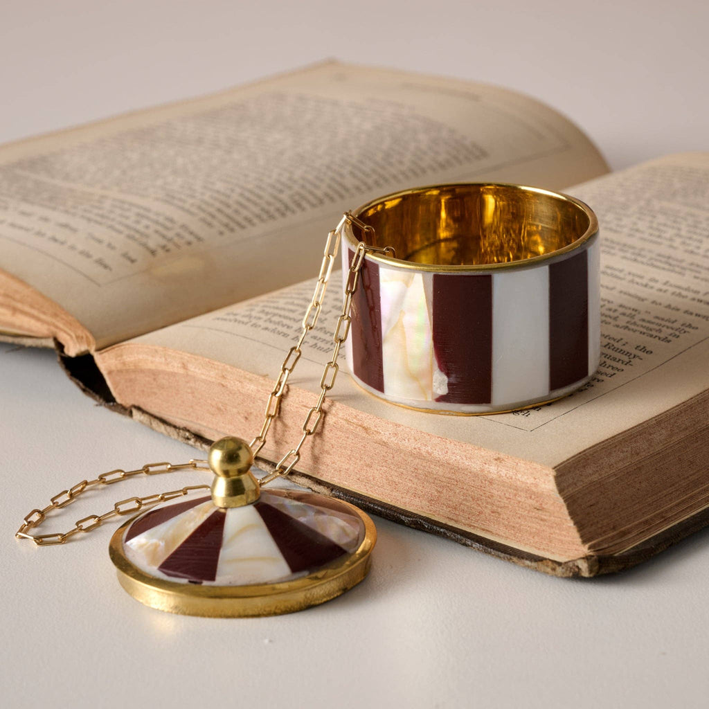 Sarkas Mother of Pearl Box - Maroon