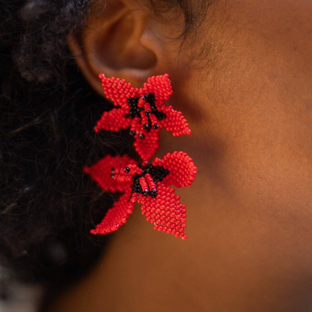 Noche Buena - Beaded Earrings
