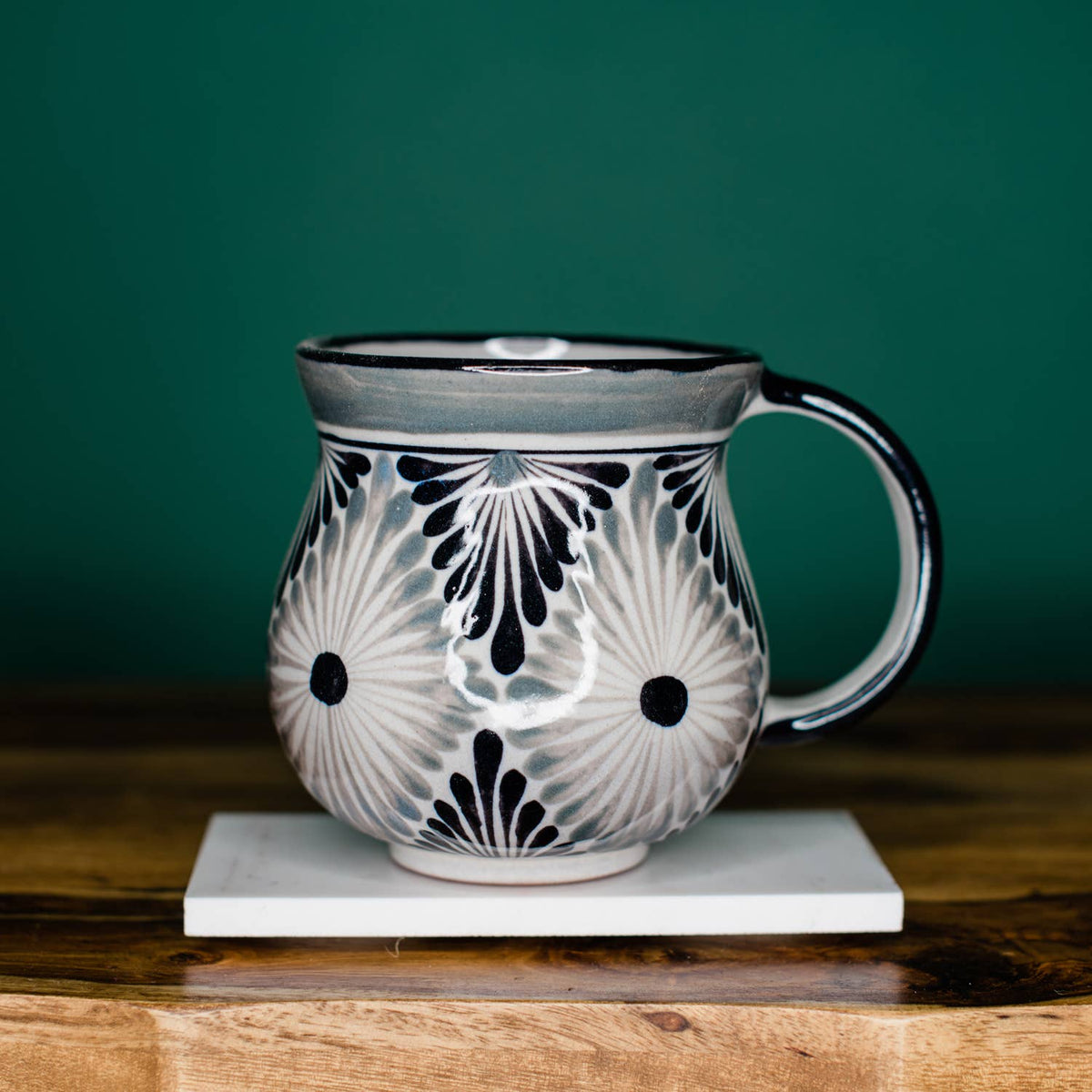 Gris Hand-Painted Ceramic Coffee Mug