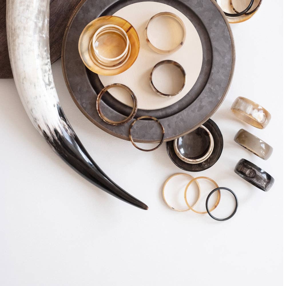 Wide Ankole Horn Bangle | Uganda