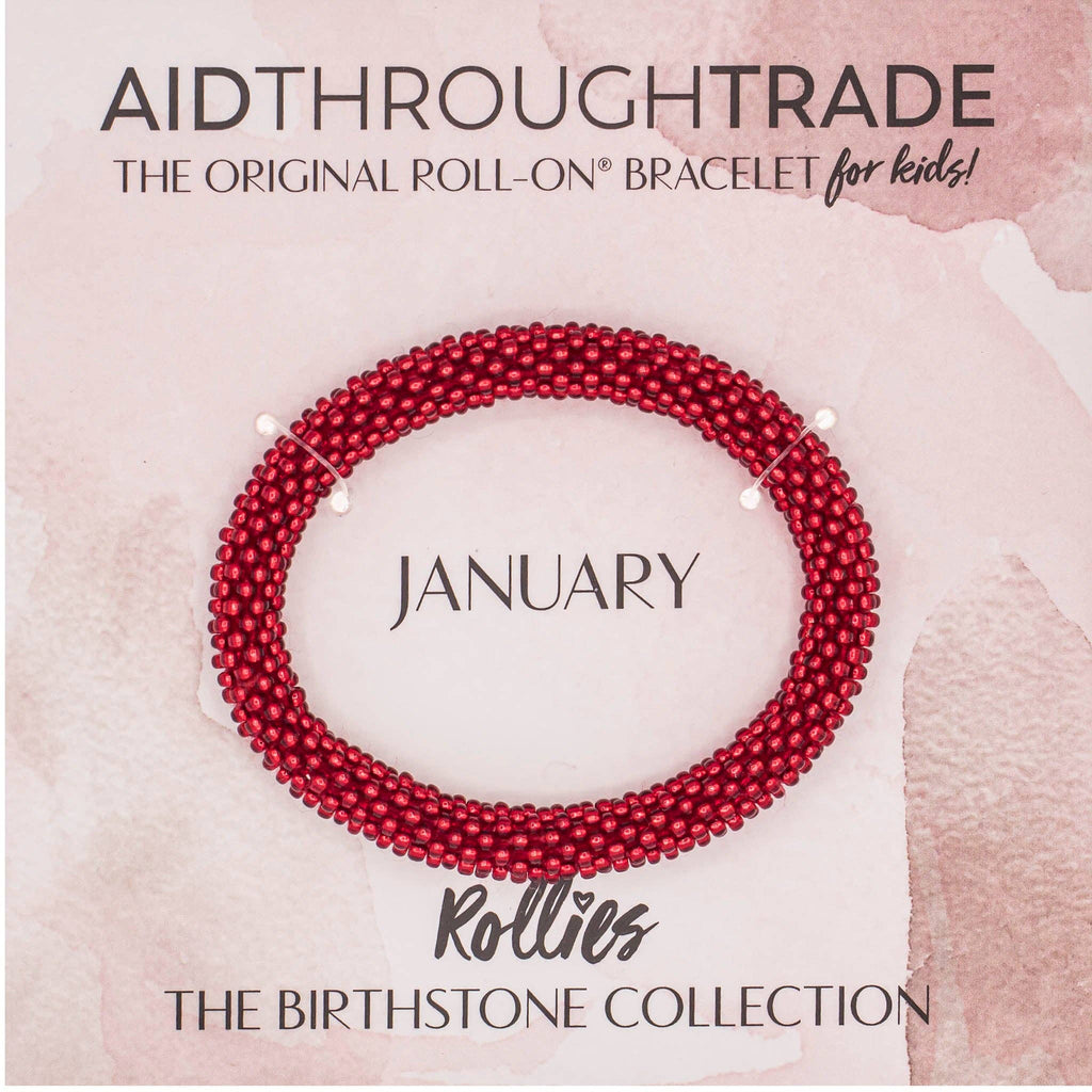 January Birthstone Rollies® for Kids - Birthday Bracelet