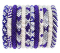Game Day Roll-On® Bracelets Blue & White
