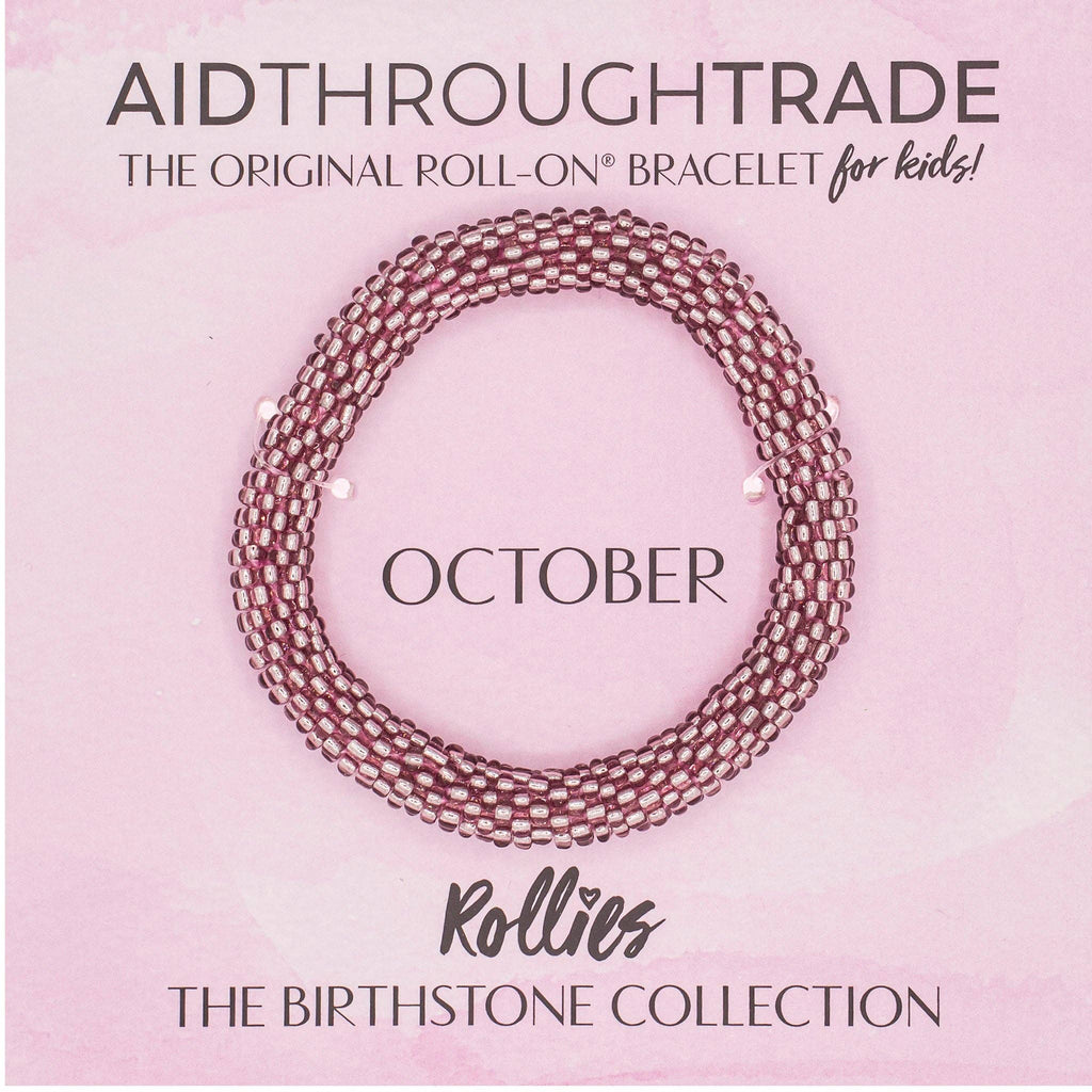 October Birthstone Rollies® for Kids - Birthday Bracelet