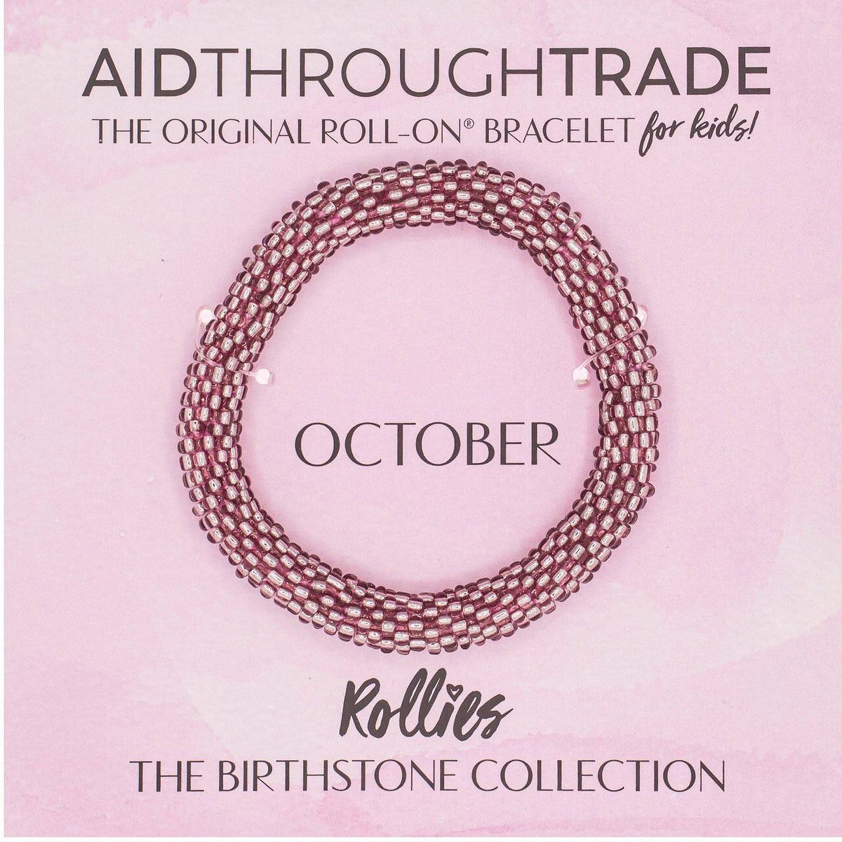 October Birthstone Rollies® for Kids - Birthday Bracelet