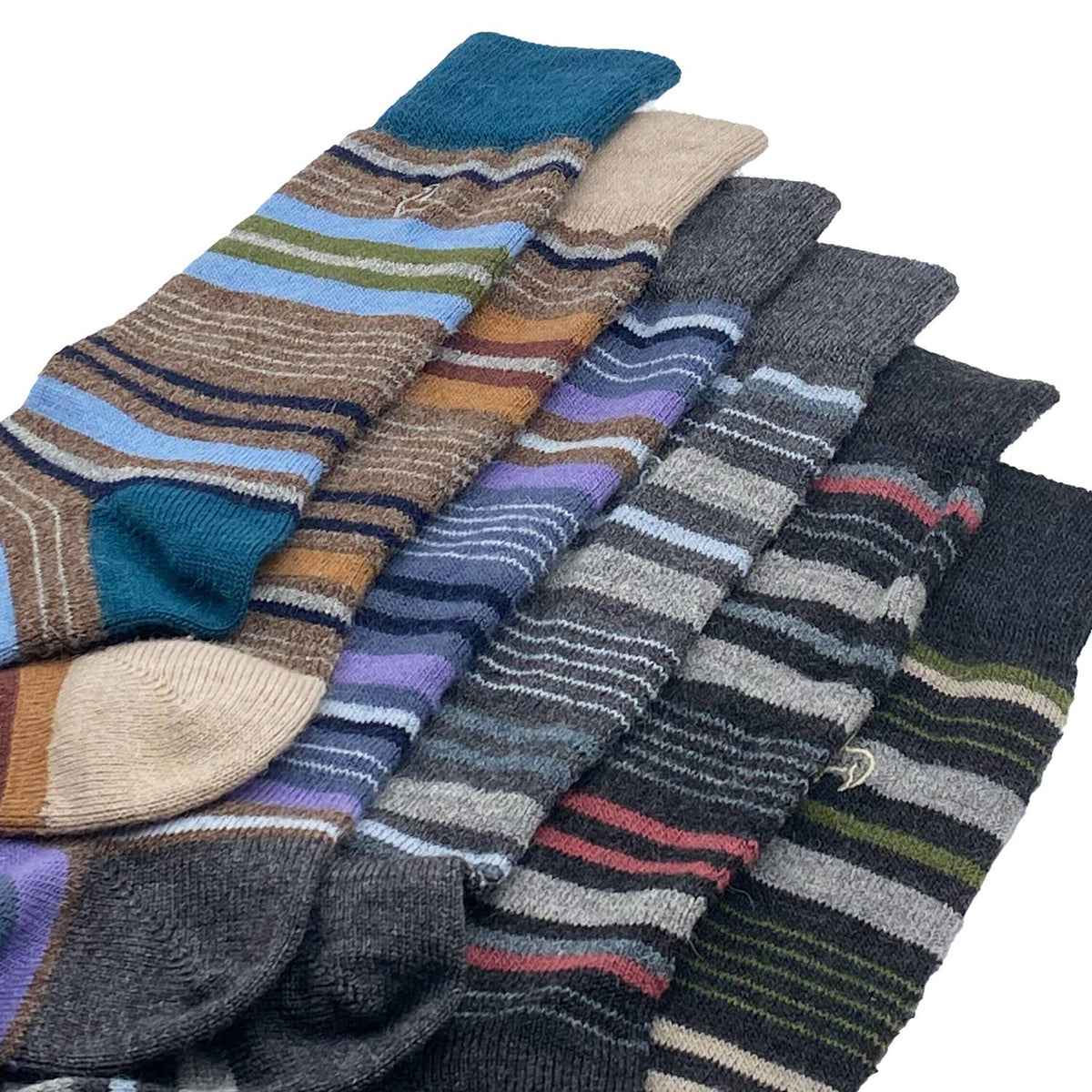 Alpaca Socks-Stripe-Riverun