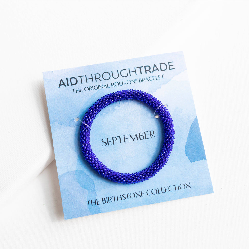 💎 September Birthstone Roll-On® Bracelet - Birthday Gift