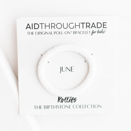 *NEW* June Birthstone Rollies® for Kids - Birthday Bracelet