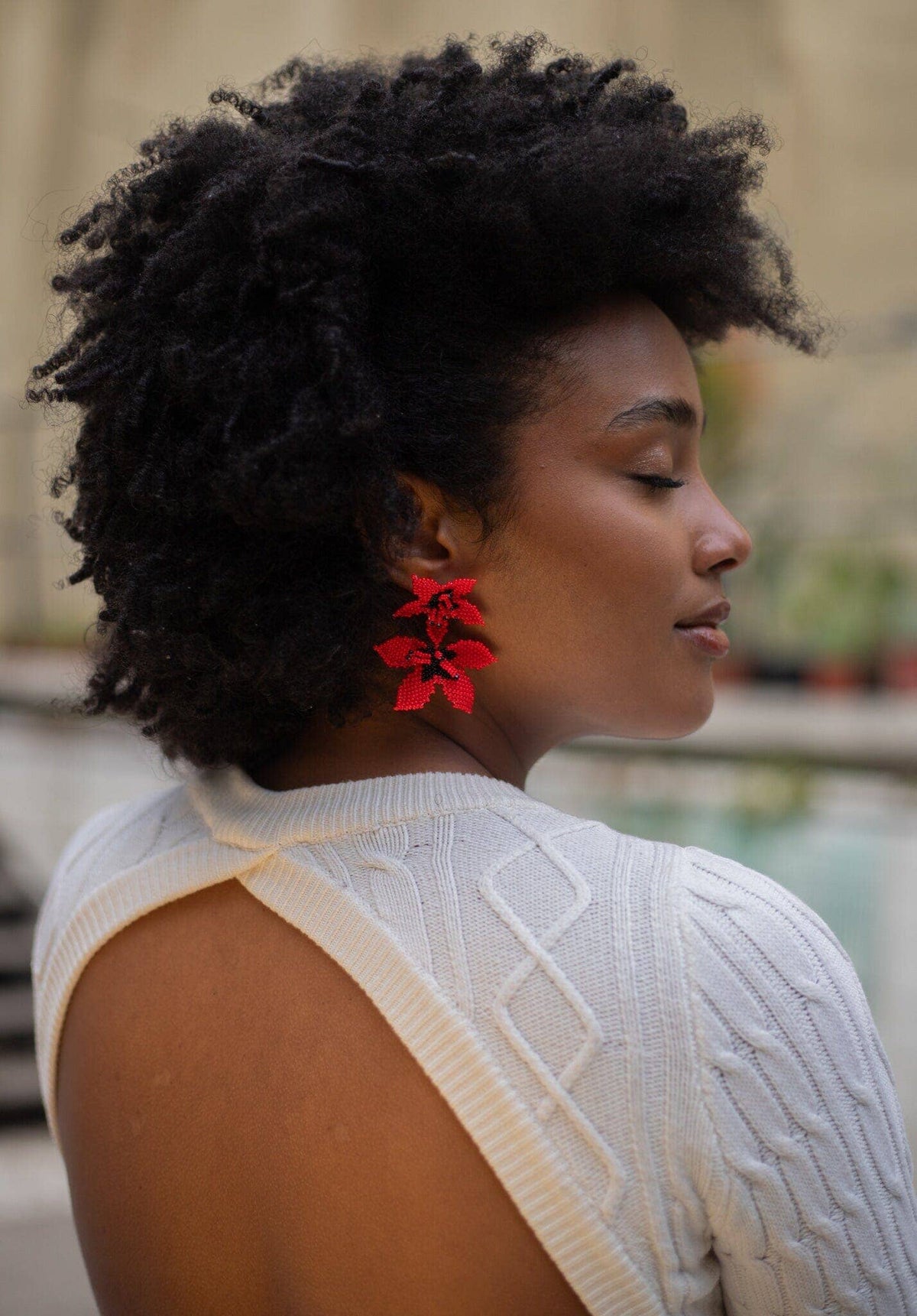 Noche Buena - Beaded Earrings