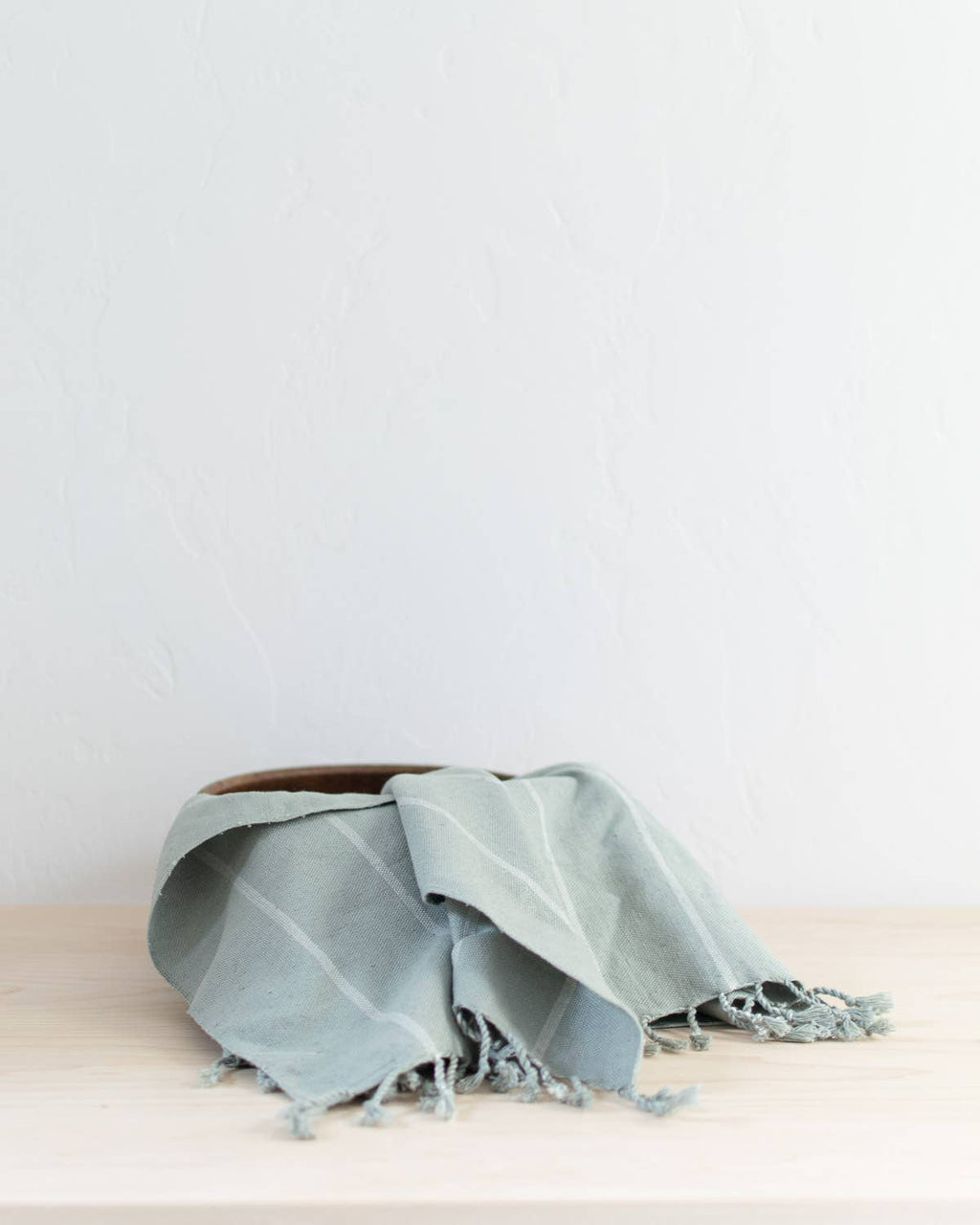 Oversized Woven Hand Towel - Sage Green