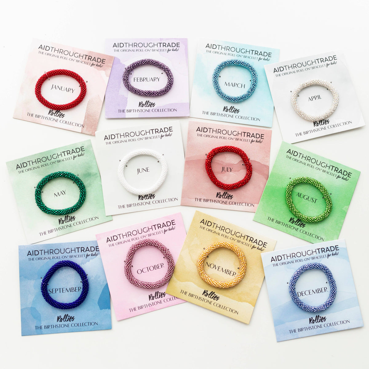 *NEW* June Birthstone Rollies® for Kids - Birthday Bracelet