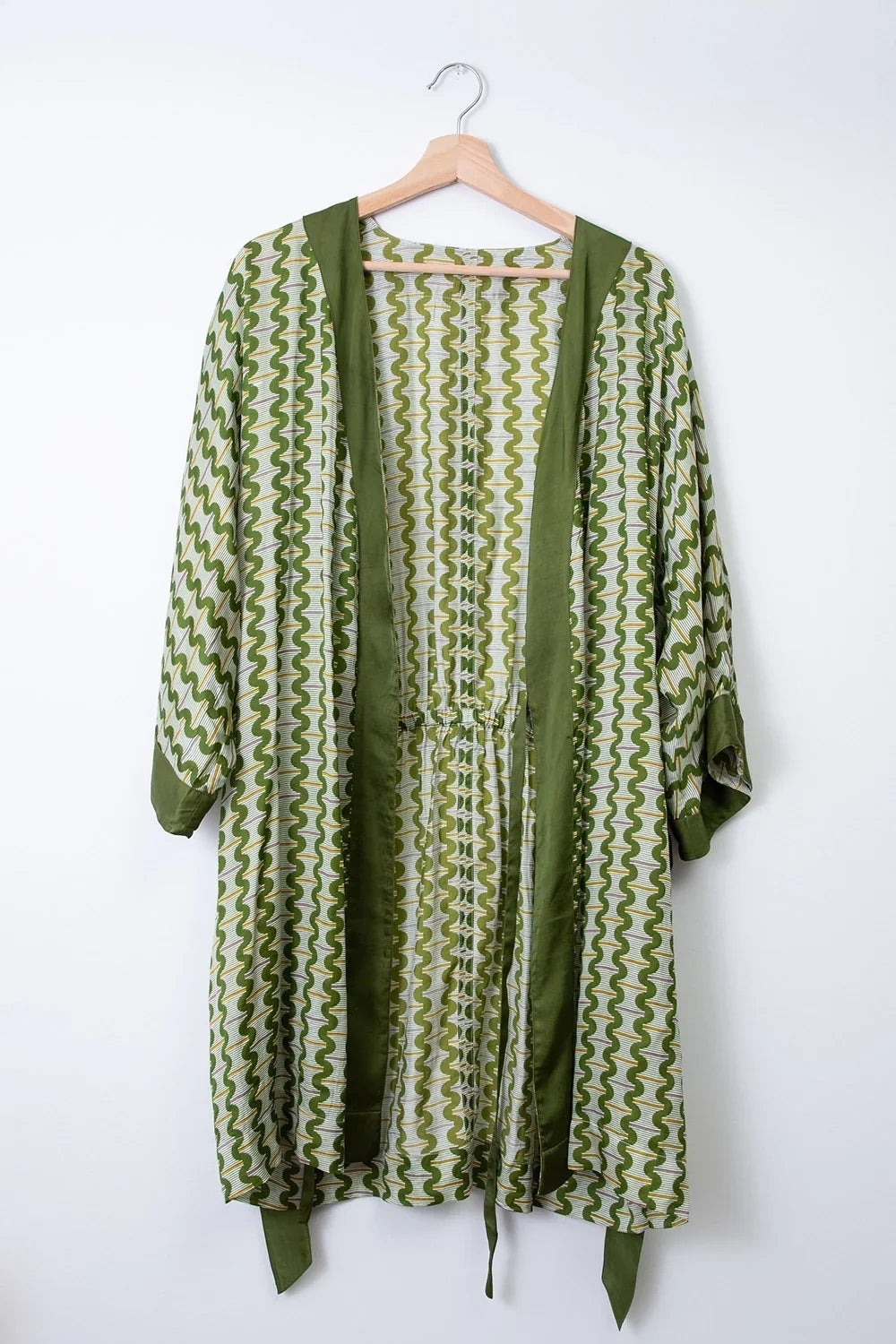Belted Robe, Olive